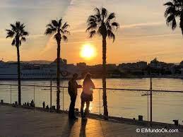 Coucher de soleil à Málaga